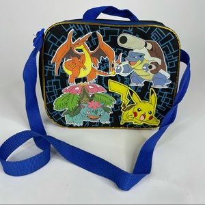 Pokemon Thermos School Lunch Box Crossbody Strap
